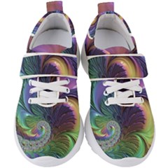 Fractal Artwork Art Swirl Vortex Kids  Velcro Strap Shoes by Pakrebo