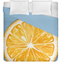 Pop Art Orange  Duvet Cover Double Side (king Size) by Valentinaart