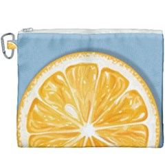 Pop Art Orange  Canvas Cosmetic Bag (xxxl) by Valentinaart