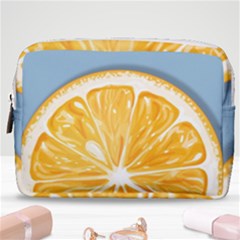 Pop Art Orange  Make Up Pouch (medium)