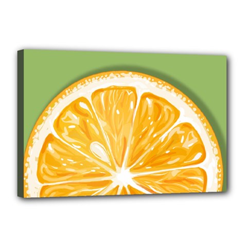 Pop Art Orange  Canvas 18  X 12  (stretched) by Valentinaart