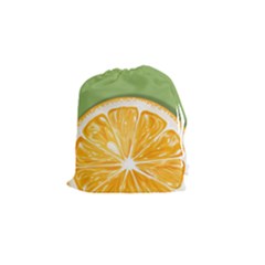 Pop Art Orange  Drawstring Pouch (small) by Valentinaart