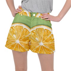 Pop Art Orange  Stretch Ripstop Shorts