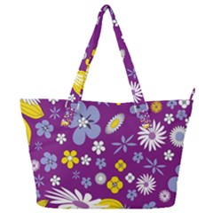 Floral Flowers Wallpaper Paper Full Print Shoulder Bag