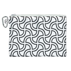 Pattern Monochrome Repeat Canvas Cosmetic Bag (xl)