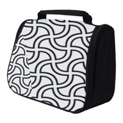 Pattern Monochrome Repeat Full Print Travel Pouch (small)