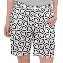 Pattern Monochrome Repeat Pocket Shorts