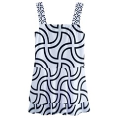 Pattern Monochrome Repeat Kids  Layered Skirt Swimsuit