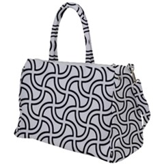 Pattern Monochrome Repeat Duffel Travel Bag