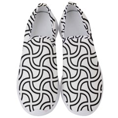 Pattern Monochrome Repeat Men s Slip On Sneakers