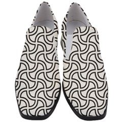 Pattern Monochrome Repeat Slip On Heel Loafers