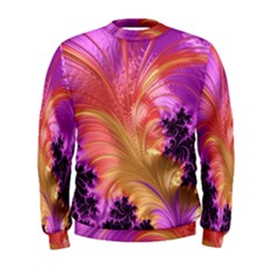 Fractal Puffy Feather Art Artwork Men s Sweatshirt by Pakrebo