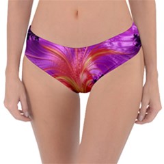 Fractal Puffy Feather Art Artwork Reversible Classic Bikini Bottoms by Pakrebo