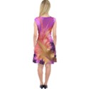 Fractal Puffy Feather Art Artwork Capsleeve Midi Dress View2