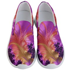 Fractal Puffy Feather Art Artwork Men s Lightweight Slip Ons by Pakrebo