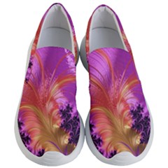 Fractal Puffy Feather Art Artwork Women s Lightweight Slip Ons