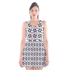 Ellipse Pattern Ellipse Dot Pattern Scoop Neck Skater Dress by Pakrebo