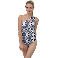 Ellipse Pattern Ellipse Dot Pattern To One Side Swimsuit