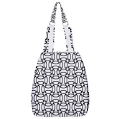 Ellipse Pattern Ellipse Dot Pattern Center Zip Backpack