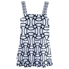 Ellipse Pattern Ellipse Dot Pattern Kids  Layered Skirt Swimsuit