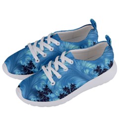 Fractal Art Feather Swirls Puffy Women s Lightweight Sports Shoes