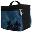 Fractal Art Feather Swirls Puffy Make Up Travel Bag (Big) View2