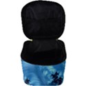 Fractal Art Feather Swirls Puffy Make Up Travel Bag (Big) View3