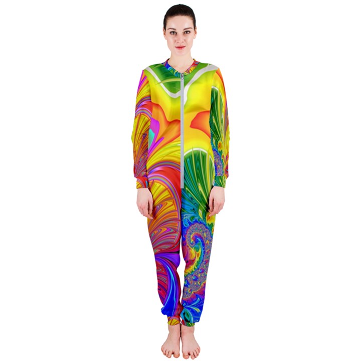 Fractal Bright Exploding Brilliant OnePiece Jumpsuit (Ladies) 