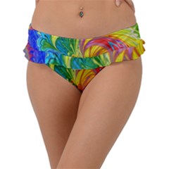 Fractal Bright Exploding Brilliant Frill Bikini Bottom