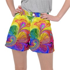 Fractal Bright Exploding Brilliant Stretch Ripstop Shorts