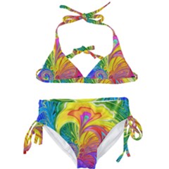 Fractal Bright Exploding Brilliant Kids  Classic Bikini Set