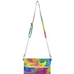 Fractal Bright Exploding Brilliant Mini Crossbody Handbag