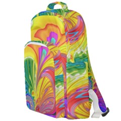 Fractal Bright Exploding Brilliant Double Compartment Backpack