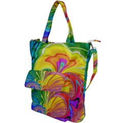 Fractal Bright Exploding Brilliant Shoulder Tote Bag