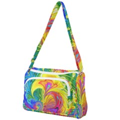 Fractal Bright Exploding Brilliant Front Pocket Crossbody Bag