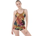 Fractal Feather Artwork Art Boyleg Tankini Set  View1