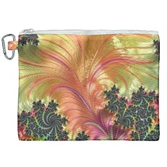 Fractal Feather Artwork Art Canvas Cosmetic Bag (xxl)