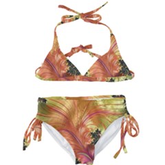 Fractal Feather Artwork Art Kids  Classic Bikini Set