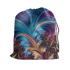 Fractal Art Artwork Psychedelic Drawstring Pouch (xxl) by Pakrebo