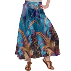 Fractal Art Artwork Psychedelic Satin Palazzo Pants