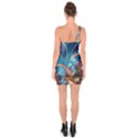 Fractal Art Artwork Psychedelic One Soulder Bodycon Dress View2