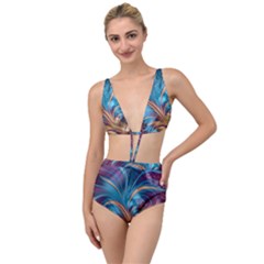 Fractal Art Artwork Psychedelic Tied Up Two Piece Swimsuit