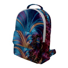 Fractal Art Artwork Psychedelic Flap Pocket Backpack (large) by Pakrebo