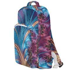 Fractal Art Artwork Psychedelic Double Compartment Backpack