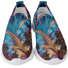 Fractal Art Artwork Psychedelic Kids  Slip On Sneakers