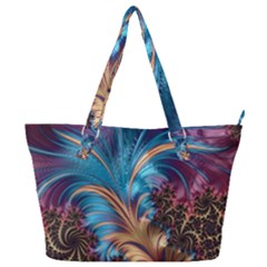 Fractal Art Artwork Psychedelic Full Print Shoulder Bag