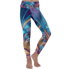 Fractal Art Artwork Psychedelic Kids  Lightweight Velour Classic Yoga Leggings