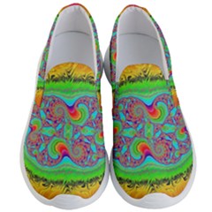 Fractal Art Design Fantasy Light Men s Lightweight Slip Ons