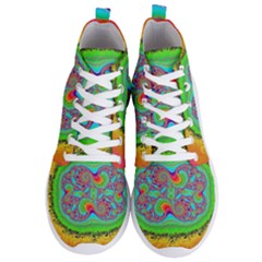 Fractal Art Design Fantasy Light Men s Lightweight High Top Sneakers