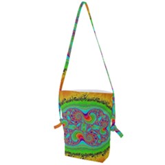 Fractal Art Design Fantasy Light Folding Shoulder Bag